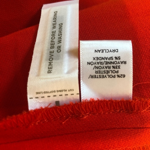 LOFT Sleeveless Sheath Dress Orange Red! - Picture 7 of 8